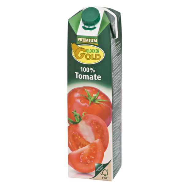 Tomatensaft Fruchtgehalt 100%, 1-l-Packung
