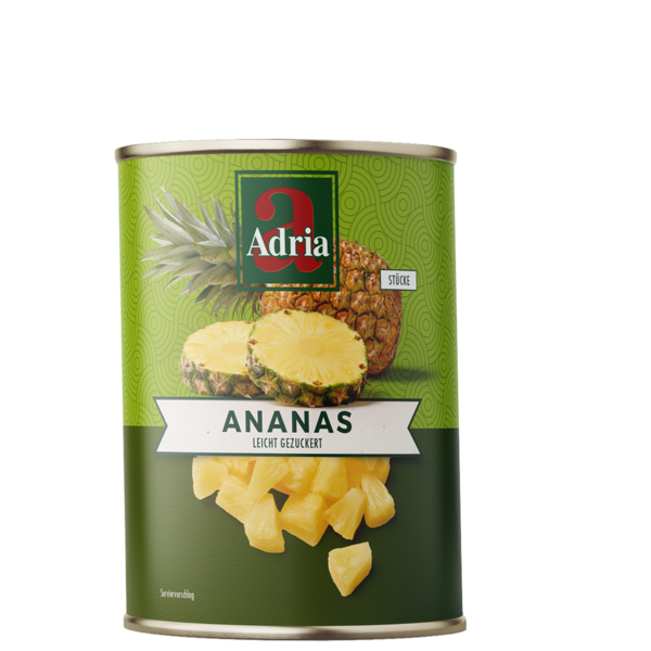 Ananas Stücke Adria 850-ml