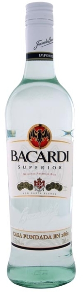 Bacardi weißer Rum 37,5% Vol. 0,7l