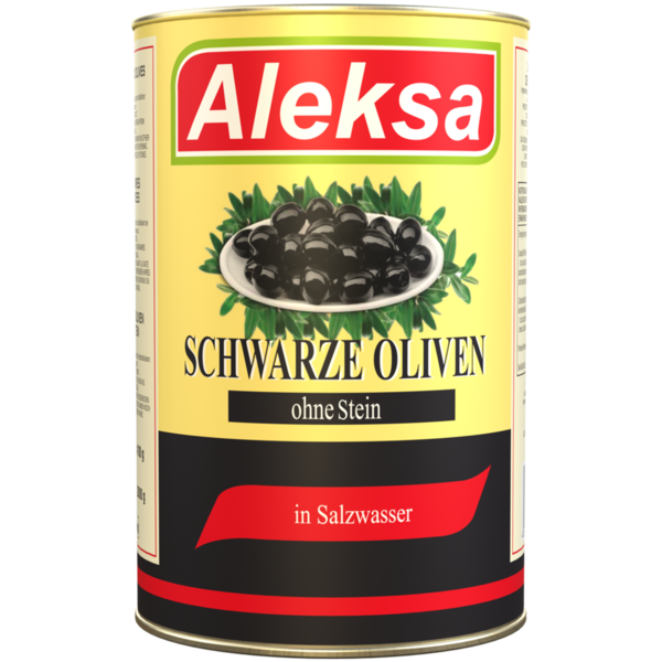 Oliven schwarz 26/29 ohne Kern Aleksa 4250ml